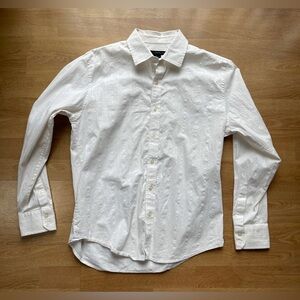 Men’s Cream Calvin Klein Dress Shirt/Longsleeve Button Down Size Medium